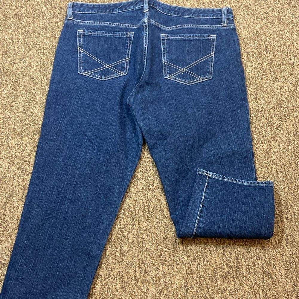 Gap 1969 Premium Skinny Dark Blue Denim Jeans Size 14